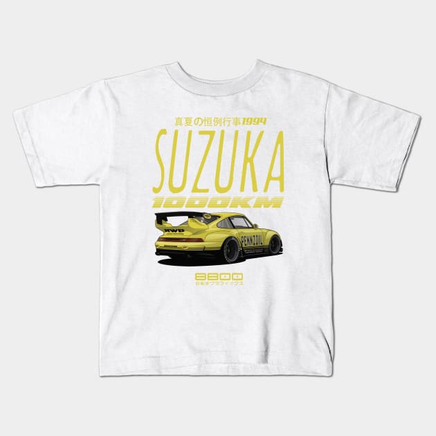 Suzuka 1994 Kids T-Shirt by 8800ag